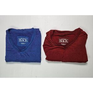 Buckle Black Shirt Mens Standard Fit Size M Blue And‎ Red Lot Of 2 READ